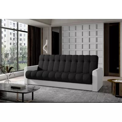 Dreisitzer-Sofa KAINDRA – schwarz/weiß