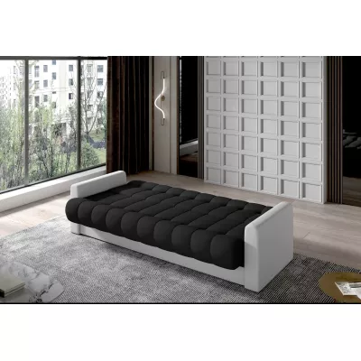 Dreisitzer-Sofa KAINDRA – schwarz/weiß