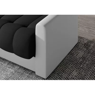 Dreisitzer-Sofa KAINDRA – schwarz/weiß