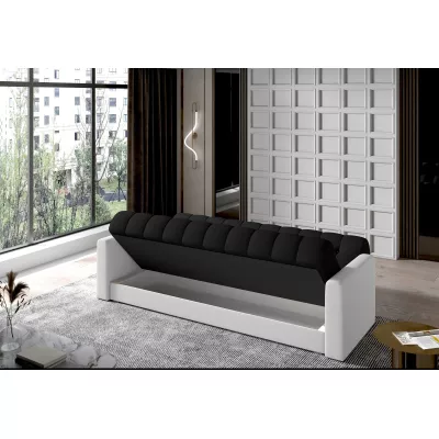 Dreisitzer-Sofa KAINDRA – schwarz/weiß