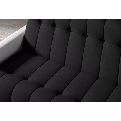 Dreisitzer-Sofa KAINDRA – schwarz/weiß