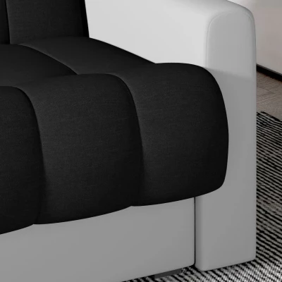Dreisitzer-Sofa KAINDRA – schwarz/weiß