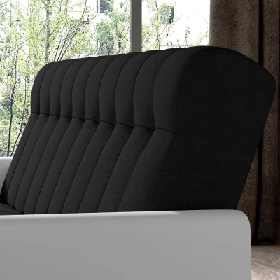 Dreisitzer-Sofa KAINDRA – schwarz/weiß