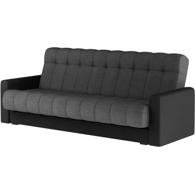 Dreisitzer-Sofa KAINDRA - grau/schwarz