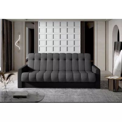 Dreisitzer-Sofa KAINDRA - grau/schwarz