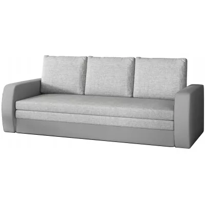 Schlafsofa mit Stauraum LYSITHEA - Hellgrau / Grau