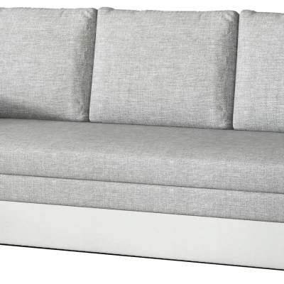 Schlafsofa mit Stauraum LYSITHEA – Hellgrau/Weiß
