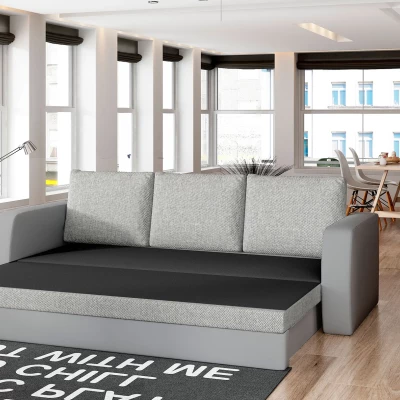 Schlafsofa mit Stauraum LYSITHEA - blau