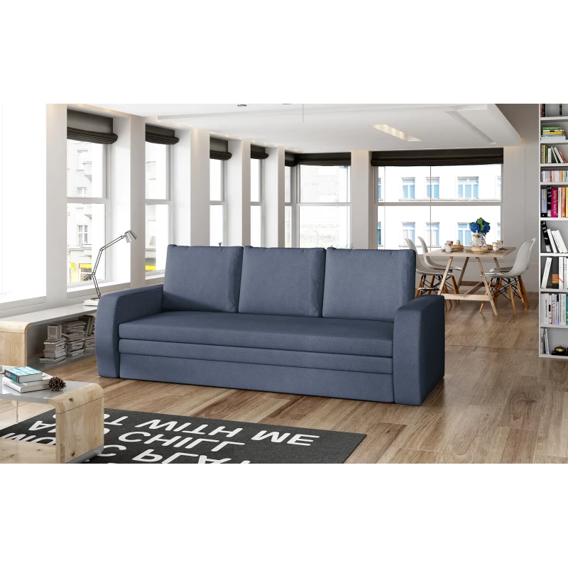 Schlafsofa mit Stauraum LYSITHEA - blau
