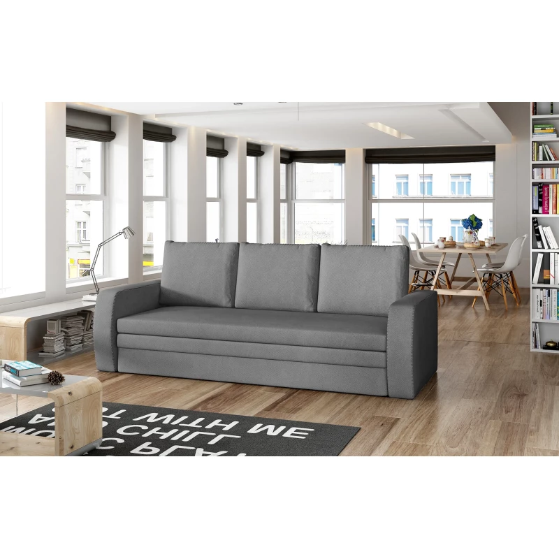 Schlafsofa mit Stauraum LYSITHEA - grau