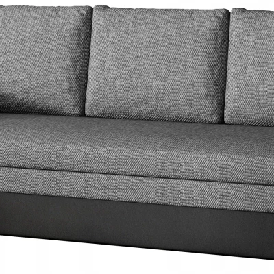 Schlafsofa mit Stauraum LYSITHEA - grau/schwarz