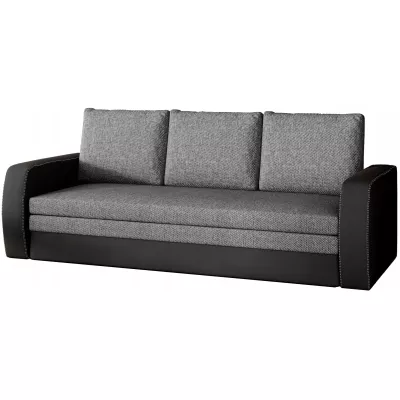 Schlafsofa mit Stauraum LYSITHEA - grau/schwarz