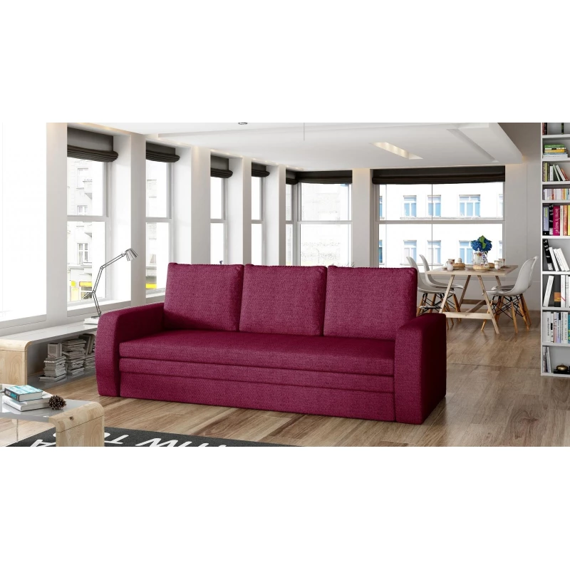 Schlafsofa mit Stauraum LYSITHEA - rot
