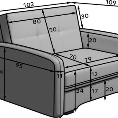 Schlafsofa MELISANDE 1 - lila