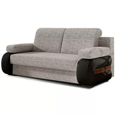 ZARELLE Zweisitzer-Sofa mit Stauraum – Esche/Schwarz