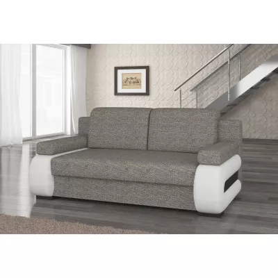 ZARELLE Zweisitzer-Sofa mit Stauraum – Esche/Weiß