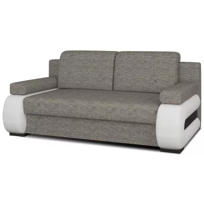 ZARELLE Zweisitzer-Sofa mit Stauraum – Esche/Weiß
