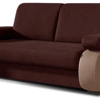 ZARELLE Zweisitzer-Sofa mit Stauraum - dunkelbraun / hellbraun