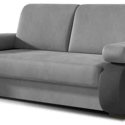 ZARELLE Zweisitzer-Sofa mit Stauraum – Hellgrau / Dunkelgrau