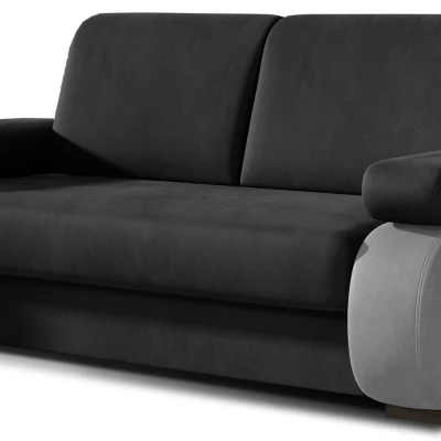 ZARELLE Zweisitzer-Sofa mit Stauraum – Dunkelgrau/Hellgrau
