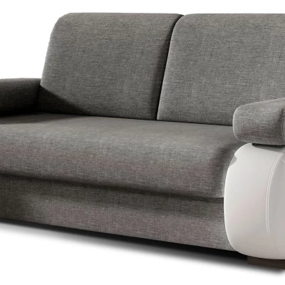ZARELLE Zweisitzer-Sofa mit Stauraum - grau/weiß