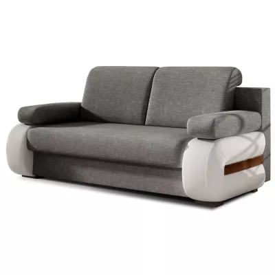 ZARELLE Zweisitzer-Sofa mit Stauraum - grau/weiß