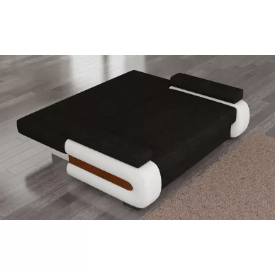 ZARELLE Zweisitzer-Sofa mit Stauraum – schwarz/weiß