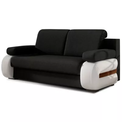 ZARELLE Zweisitzer-Sofa mit Stauraum – schwarz/weiß