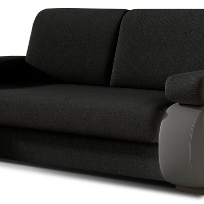 ZARELLE Zweisitzer-Sofa mit Stauraum – schwarz/grau
