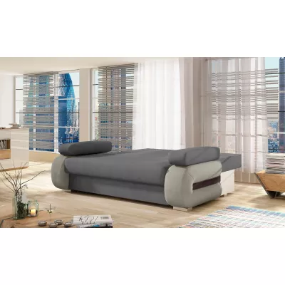 ZARELLE Zweisitzer-Sofa mit Stauraum - grau/hellgrau
