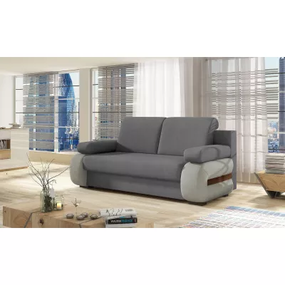 ZARELLE Zweisitzer-Sofa mit Stauraum - grau/hellgrau