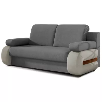 ZARELLE Zweisitzer-Sofa mit Stauraum - grau/hellgrau