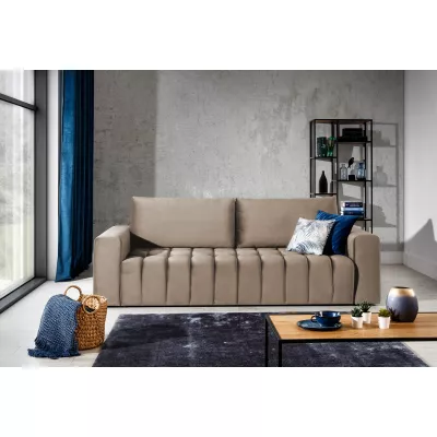 Sofa mit Stauraum ILANIS – hellbraun