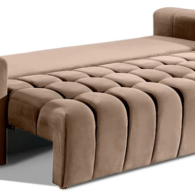 Sofa mit Stauraum ILANIS – hellbraun