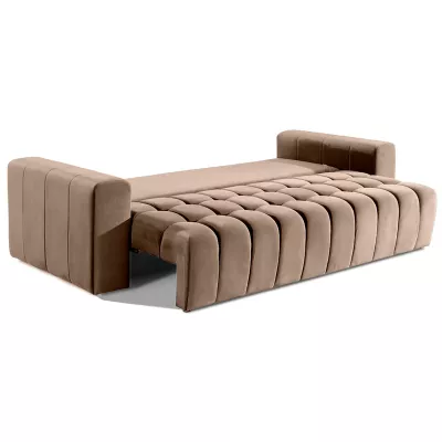 Sofa mit Stauraum ILANIS – hellbraun