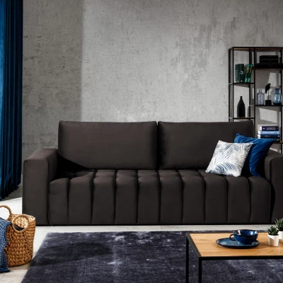 Sofa mit Stauraum ILANIS – dunkelbraun