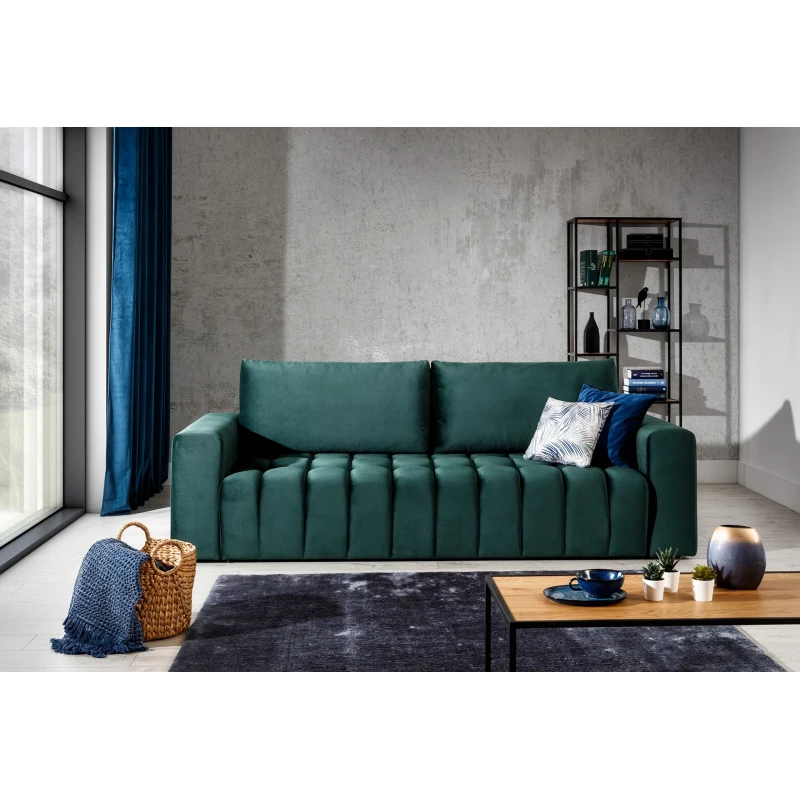 Sofa mit Stauraum ILANIS - grün