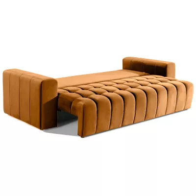 Sofa mit Stauraum ILANIS - Senf