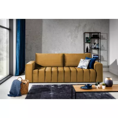 Sofa mit Stauraum ILANIS - Senf