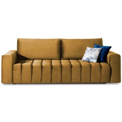 Sofa mit Stauraum ILANIS - Senf