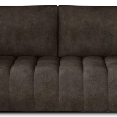 Sofa mit Stauraum ILANIS – braunes Kunstleder