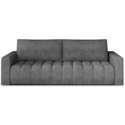 Sofa mit Stauraum ILANIS – graues Öko-Leder