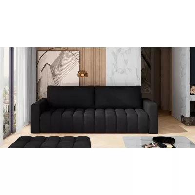 Sofa mit Stauraum ILANIS – schwarz