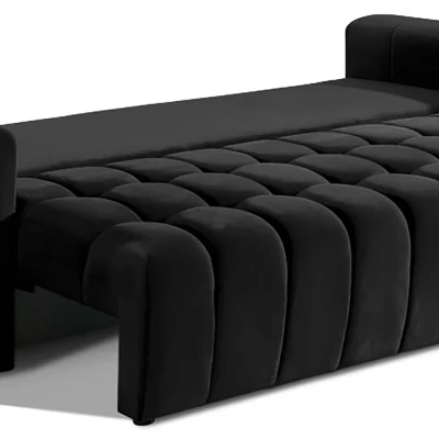 Sofa mit Stauraum ILANIS – schwarz