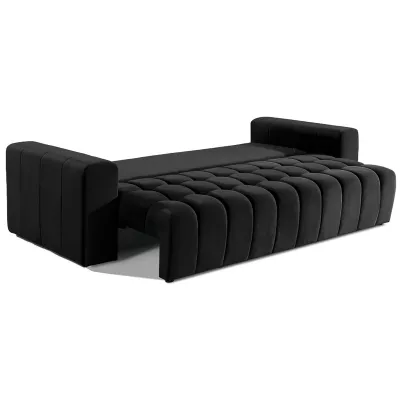 Sofa mit Stauraum ILANIS – schwarz