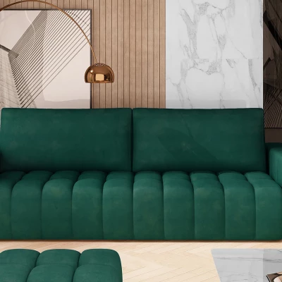 Sofa mit Stauraum ILANIS – Flaschengrün