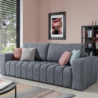 Sofa mit Stauraum ILANIS - grau