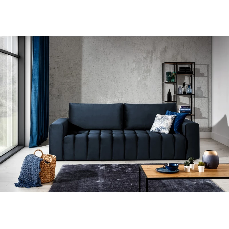 Sofa mit Stauraum ILANIS – dunkelblau