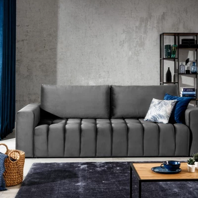 Sofa mit Stauraum ILANIS – Dunkelgrau