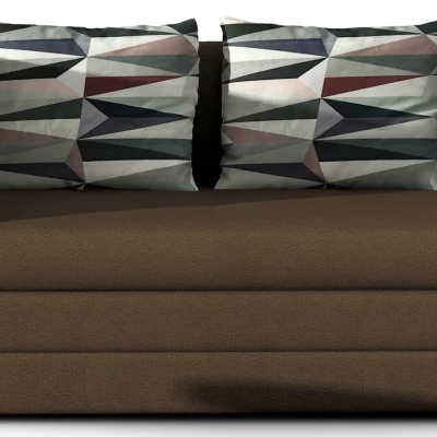 Kleines Schlafsofa CAELIS – dunkelbraun